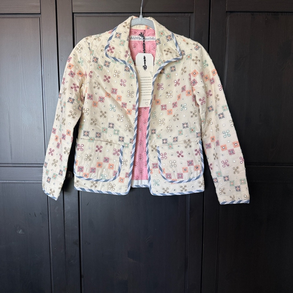 Alix of Bohemia Multicolor Embroidered Jacket Size XS - Picture 3 of 7